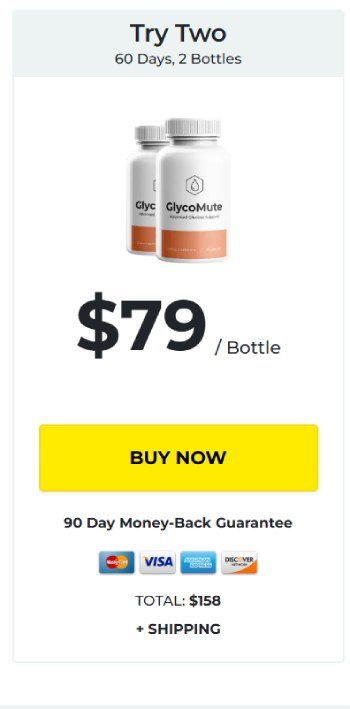 Order 1 bottle of GlycoMute for blood sugar support
